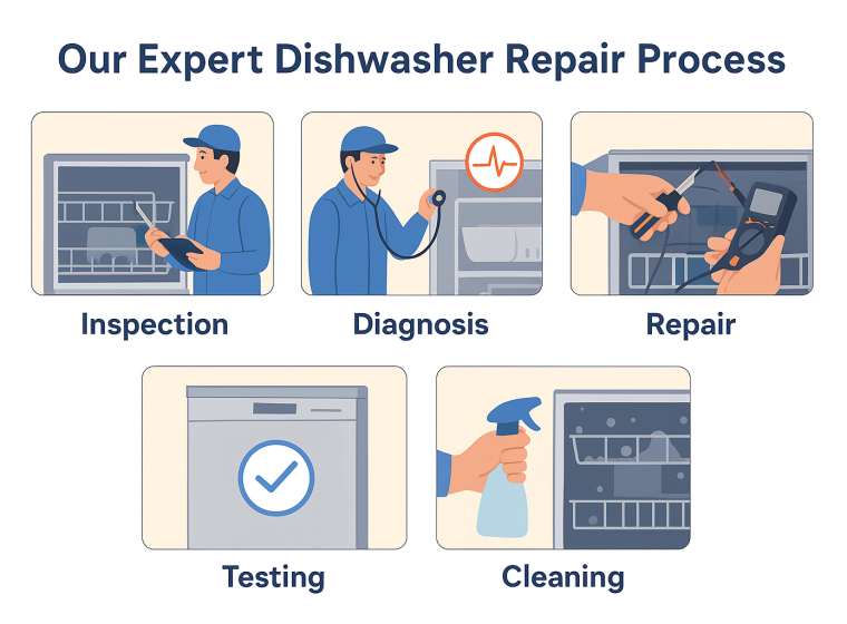 Dishwasher Repair Process Dishwasher Repair Process
